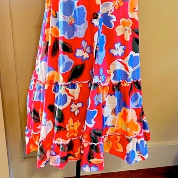 Floral Sleeveless Button All in Love Mini Dress M - Picture 7 of 7